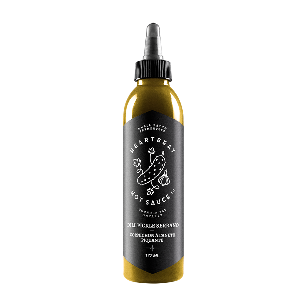 Dill Pickle Serrano hot sauce