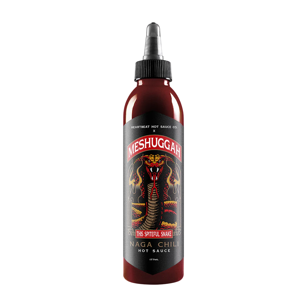 Meshuggah x Heartbeat Hot Sauce "This Spiteful Snake" Naga Chili